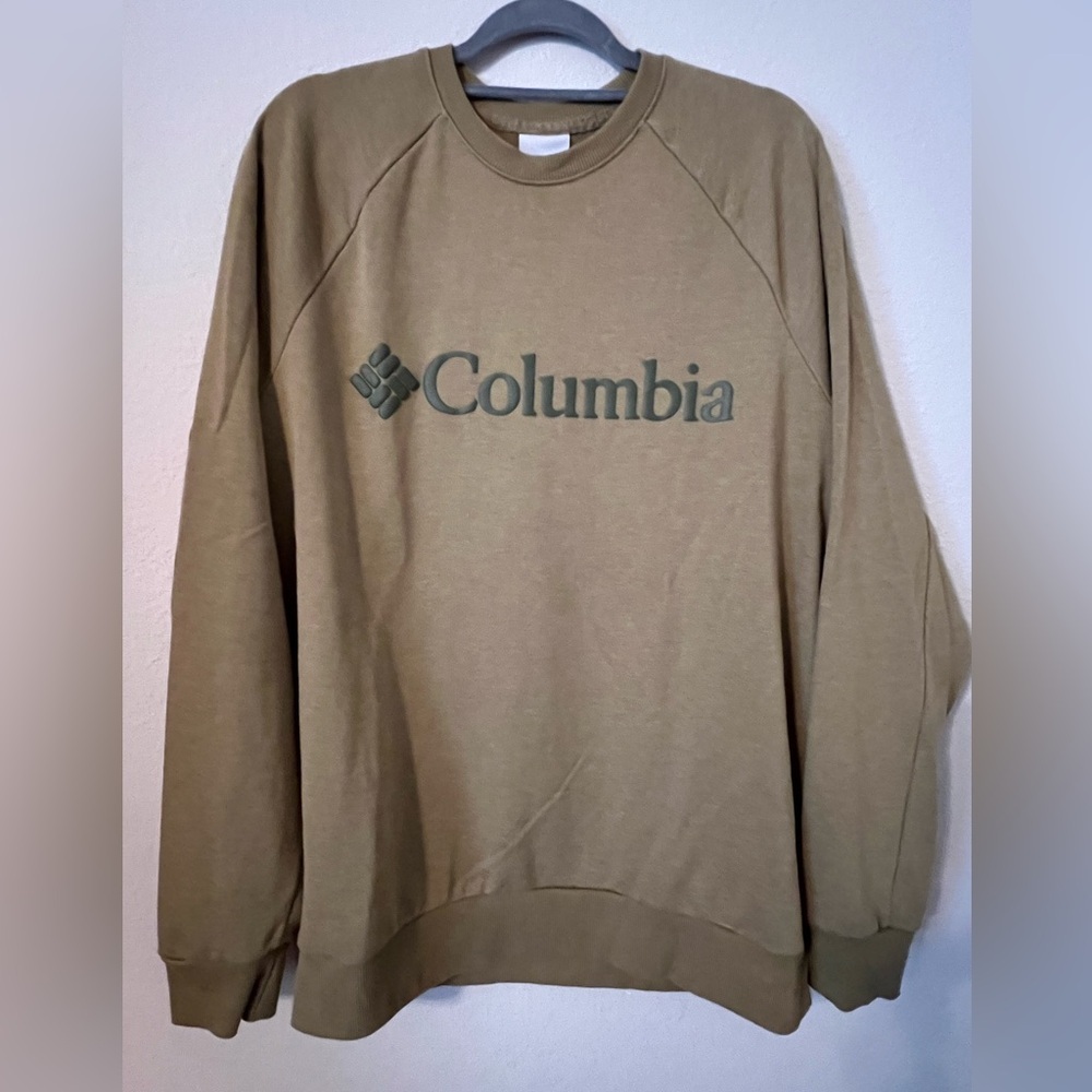 Columbia Men's Olive Green Crewneck Sweater